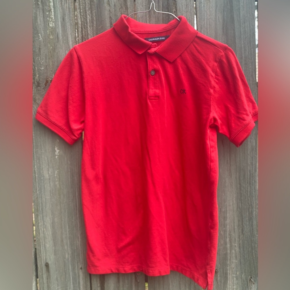 Calvin Klein boys polo short sleeve shirt, excellent condition